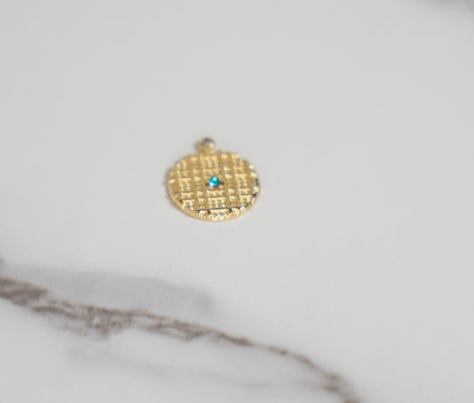 Gold Round With One Stone