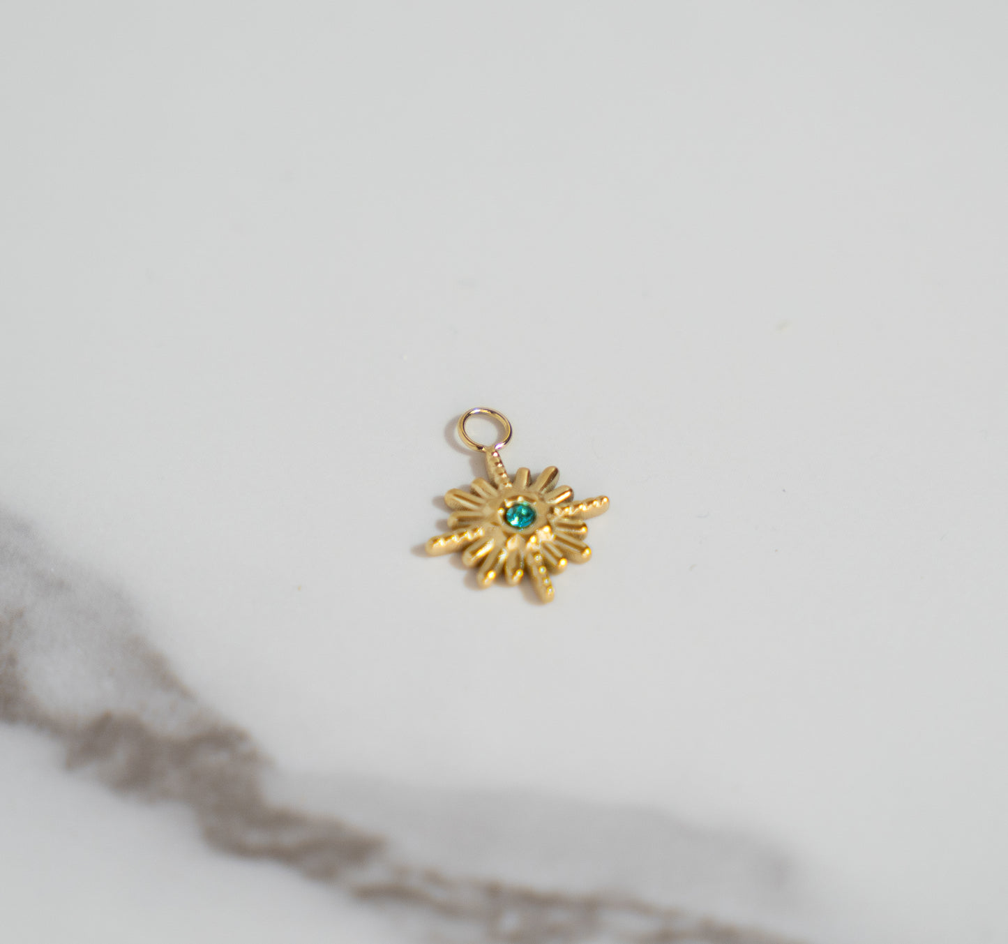 Gold Star With Stone