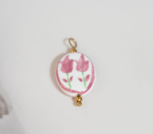 Hand Painted Pink Flowers