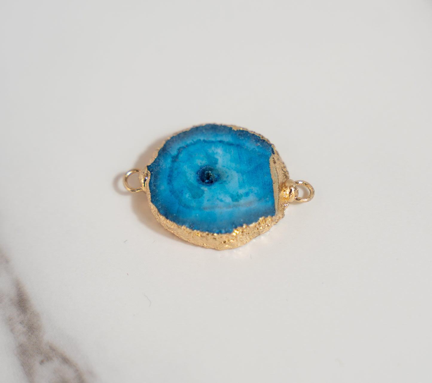 Blue Oval Stone Link