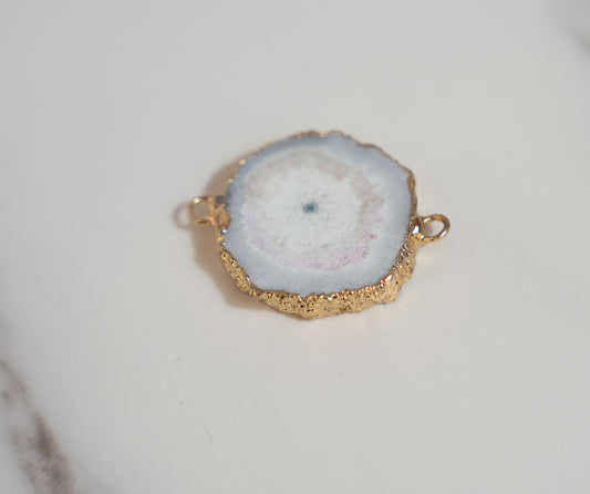 White Round Stone Link