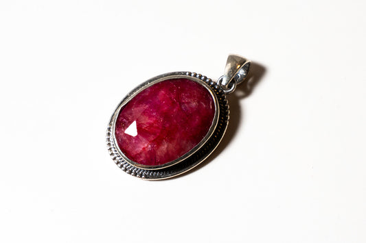 Ruby Sterling Silver
