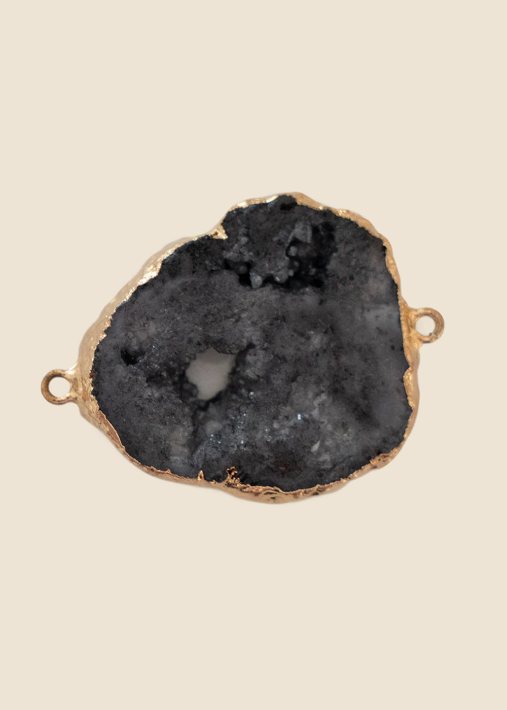 Black Agate Link Charm for Eli & Kai leather journals