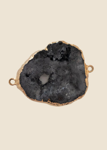 Black Agate Link Charm for Eli & Kai leather journals