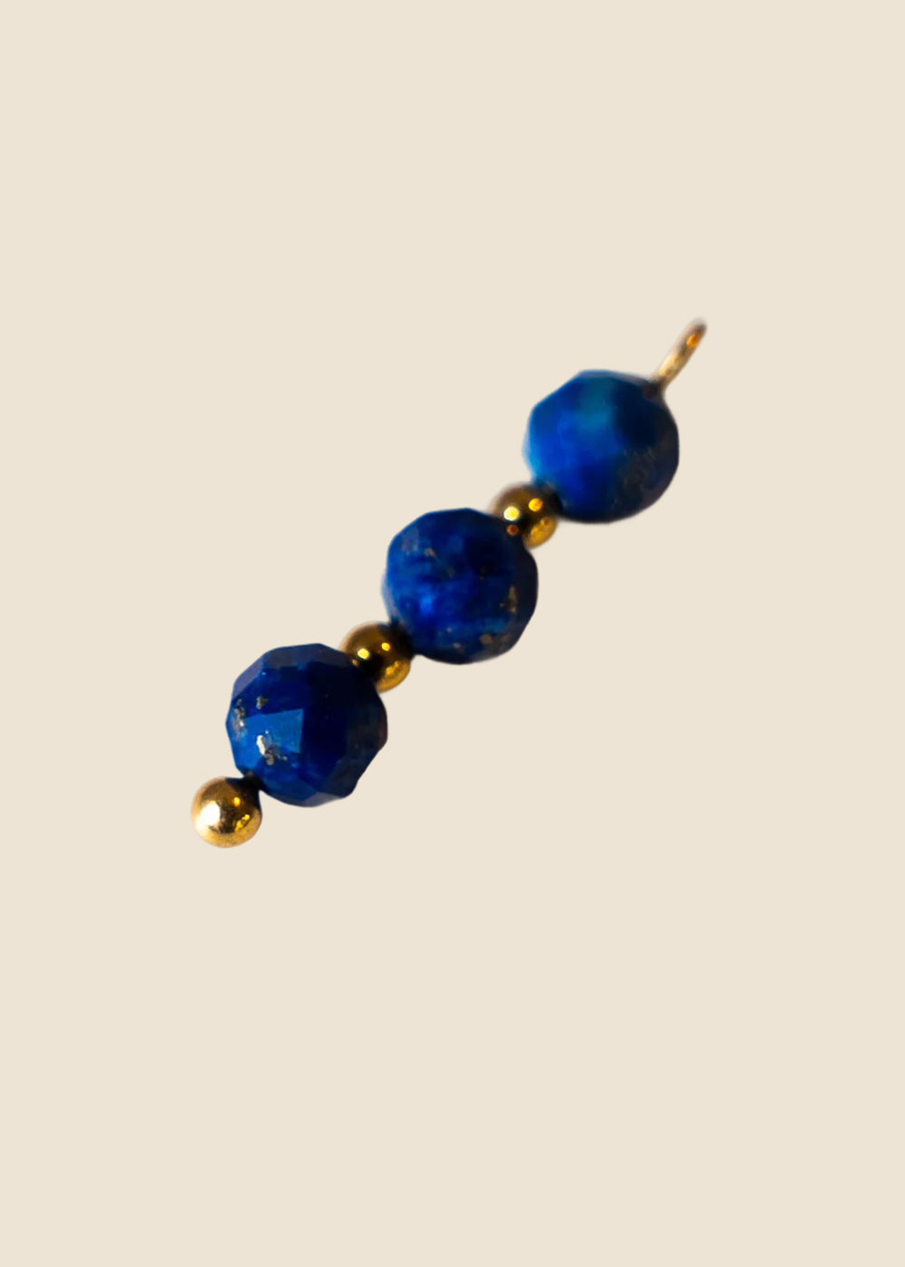 Blue 3 Stone Charm for Eli & Kai leather journals
