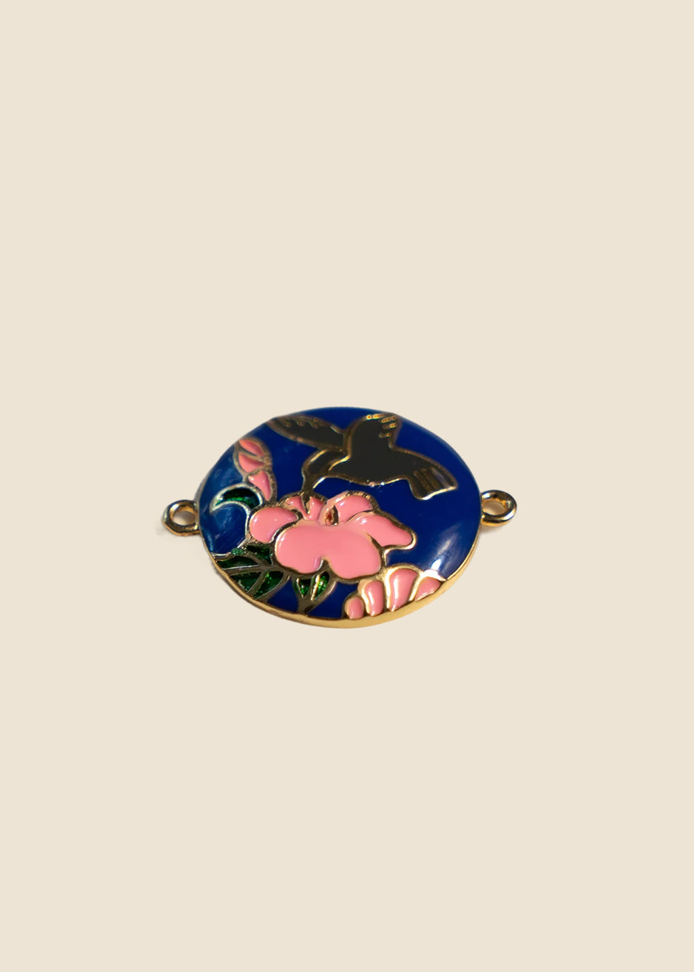 Blue Birds Feeding Charm for Eli & Kai leather journals