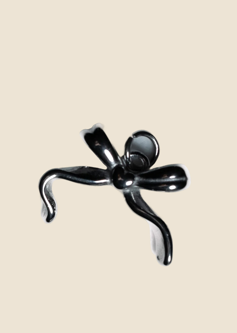 Silver: Bow Charm in Silver for Eli & Kai leather journals