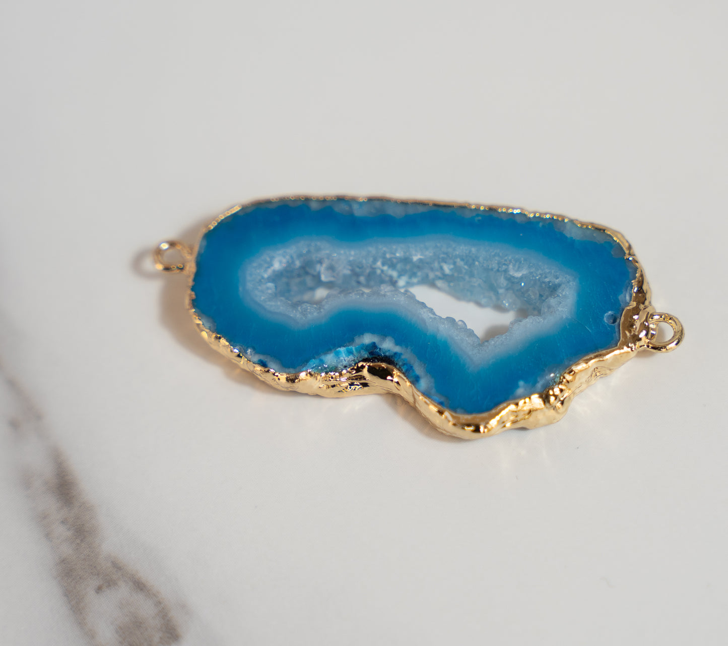 Large Blue Agate Link