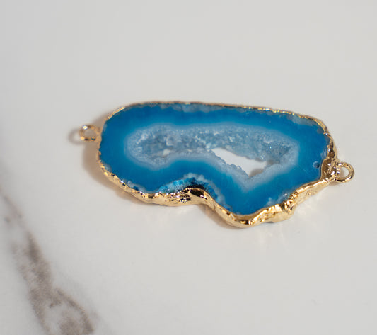 Large Blue Agate Link