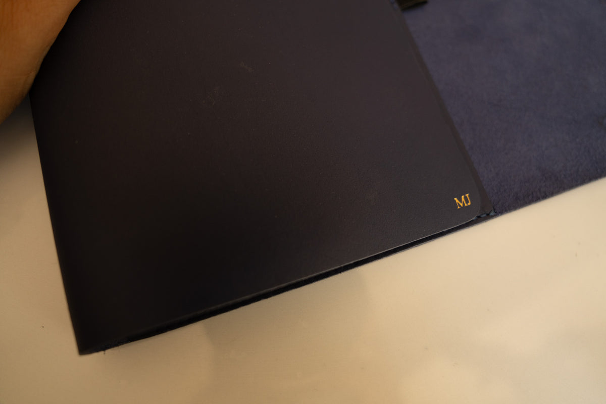 MJ- Woodview A5 Royal Navy Leather Journal