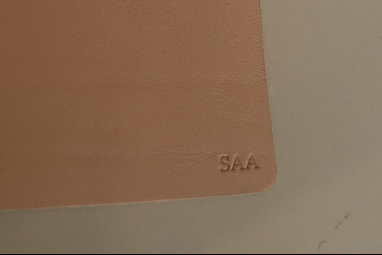 SAA - Woodview A5 Light Pink Leather Journal (Cover only)