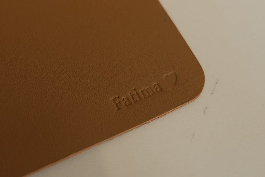 Fatima -Woodview A5 Caramel Dusk Leather Journal