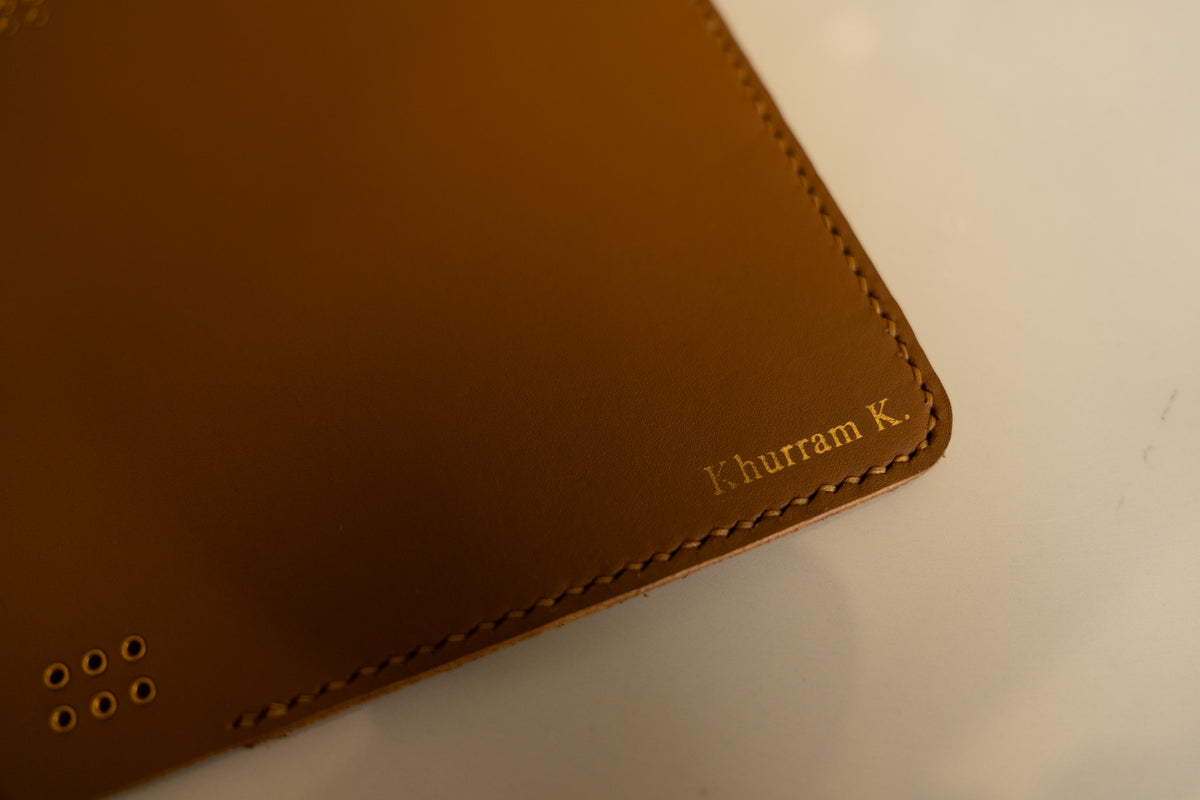 Khurram K. Heatherfield A6 Caramel Dusk Leather journal