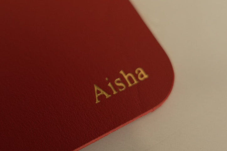 Aisha - Woodview A5 Oxblood Leather Journal