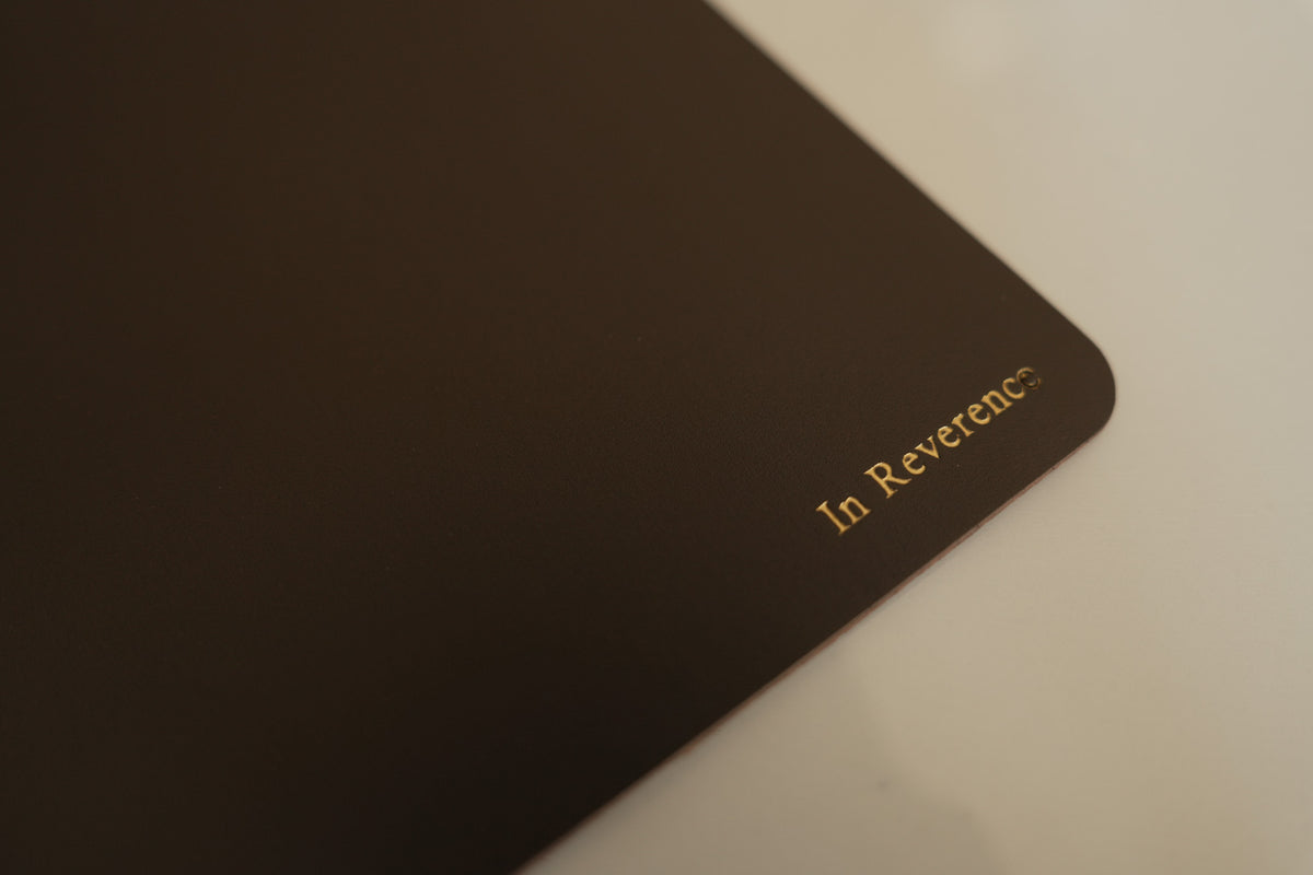 In Reverence - Woodview A5 Turkish Coffee Leather Journal