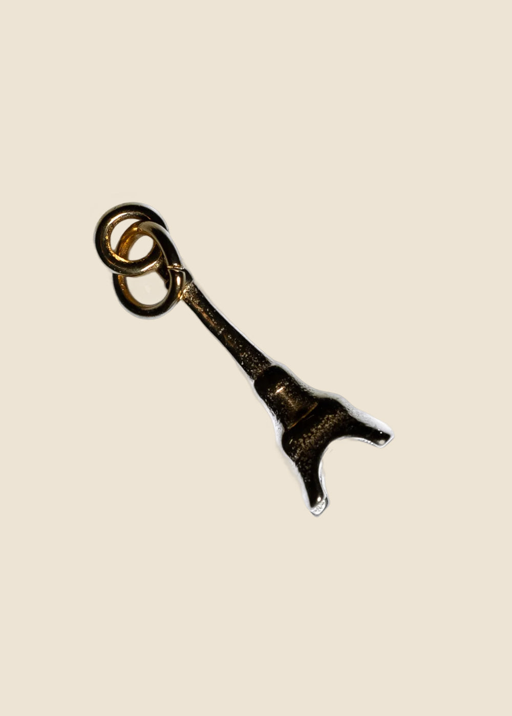 Gold Eiffel Tower Charm for Eli & Kai leather journals
