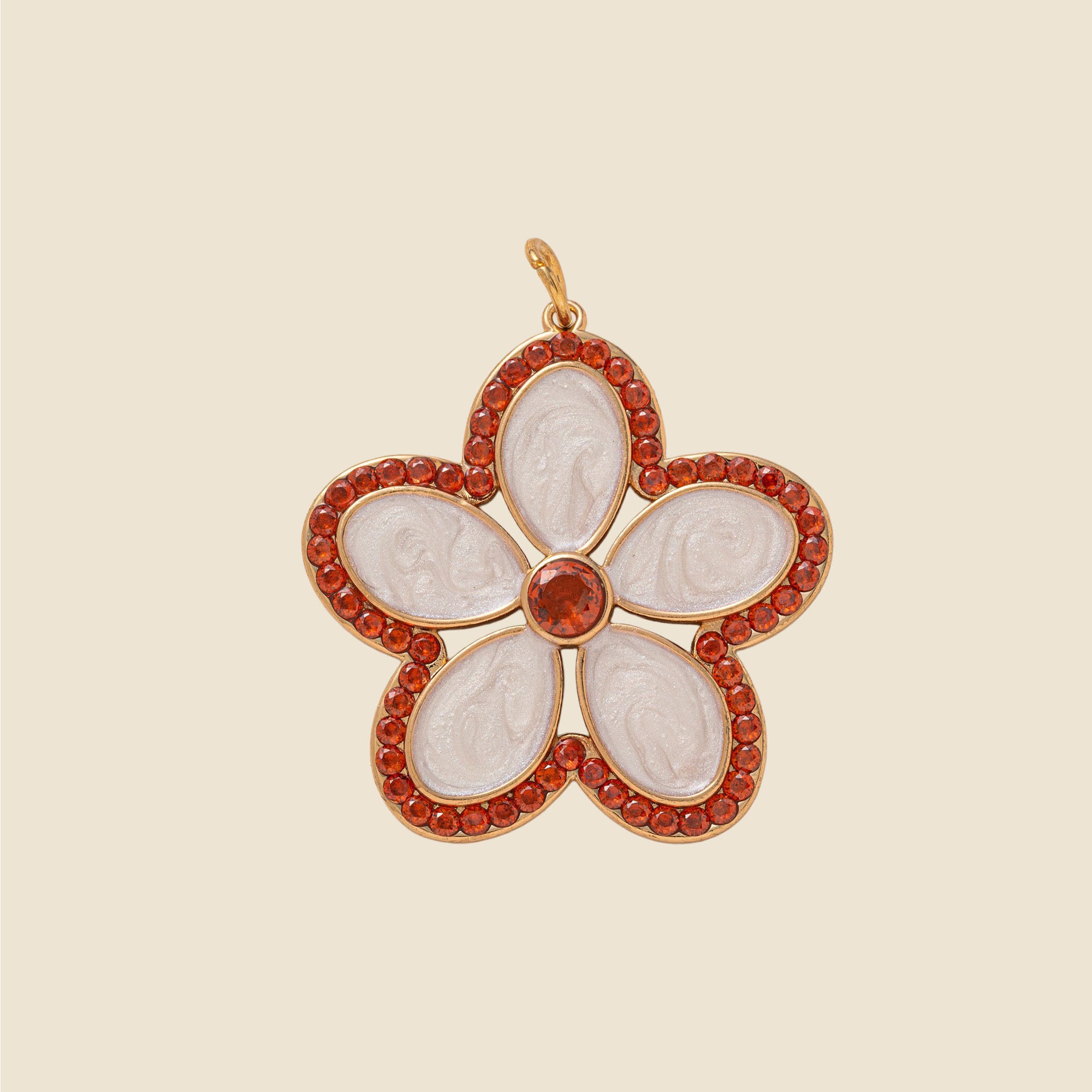 Blush Bloom Flower Charm Pendant