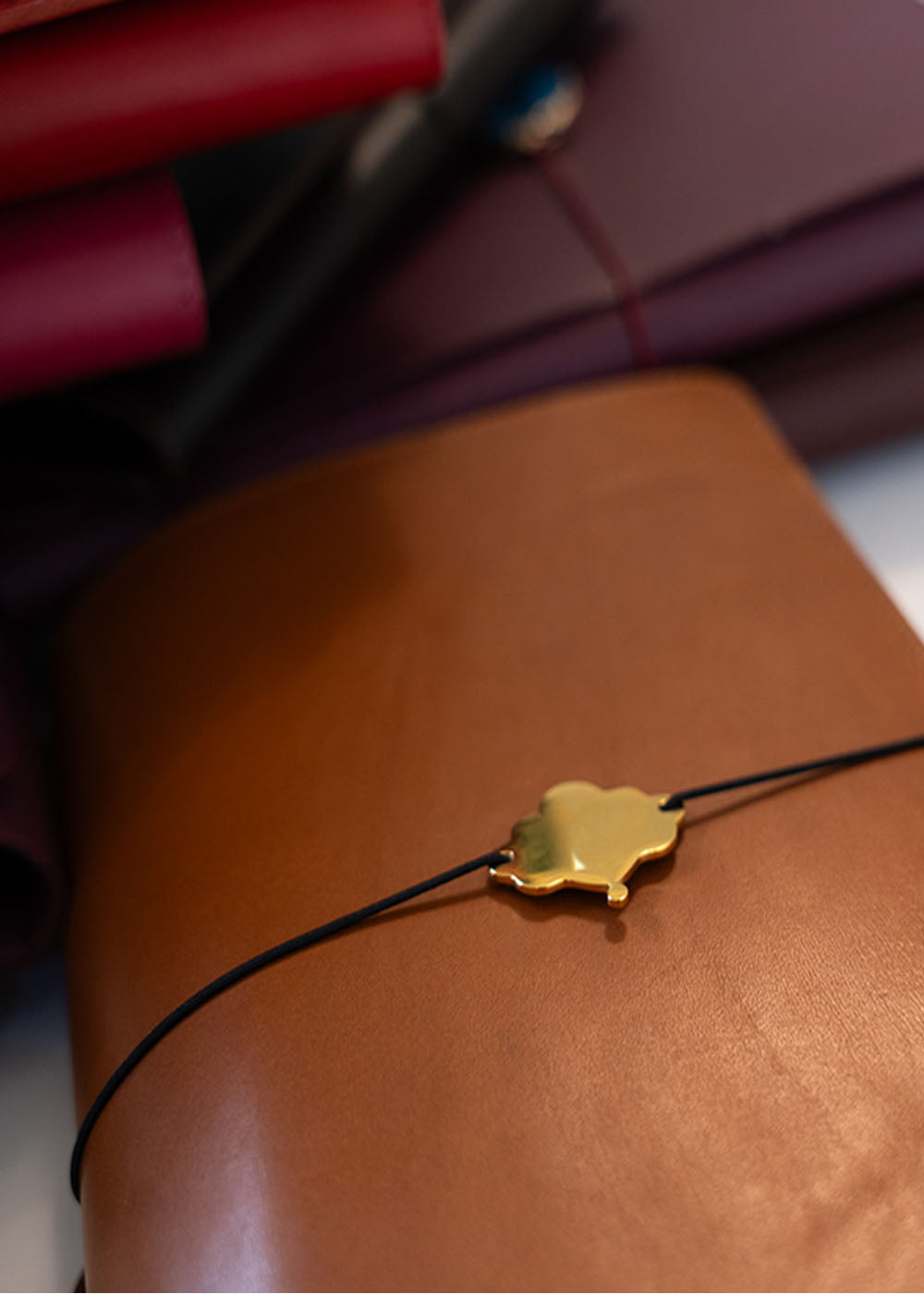Personalised Journal Charm | Custom Engraved Leather Journal Accessory