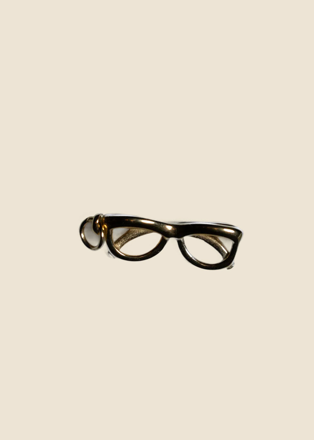 Gold: Glasses Charm in Gold for Eli & Kai leather journals