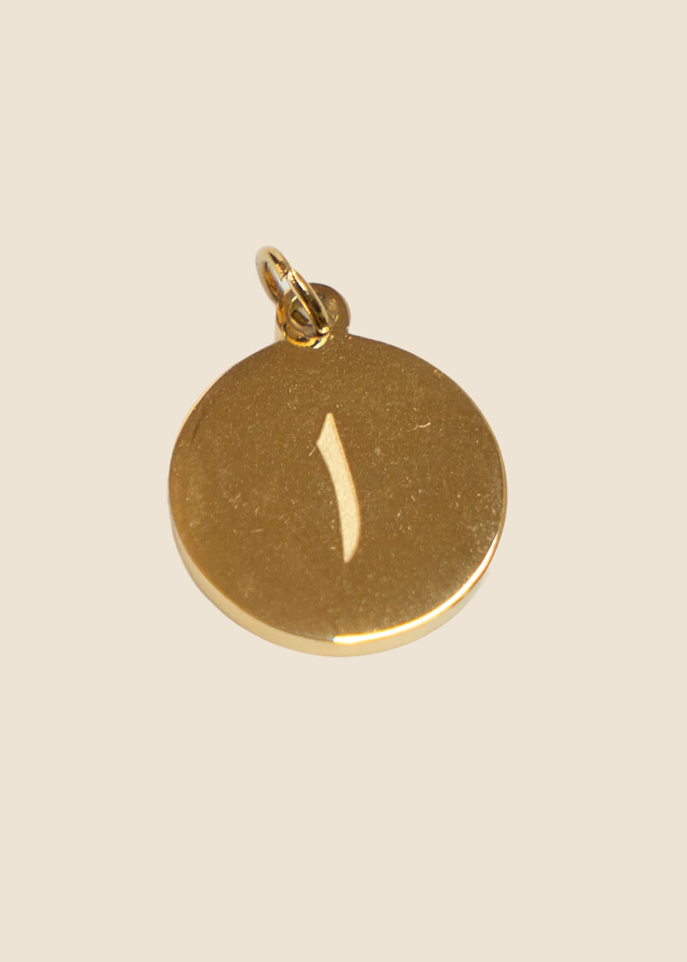 A: Gold Arabic Letter A Charm for Eli & Kai leather journals
