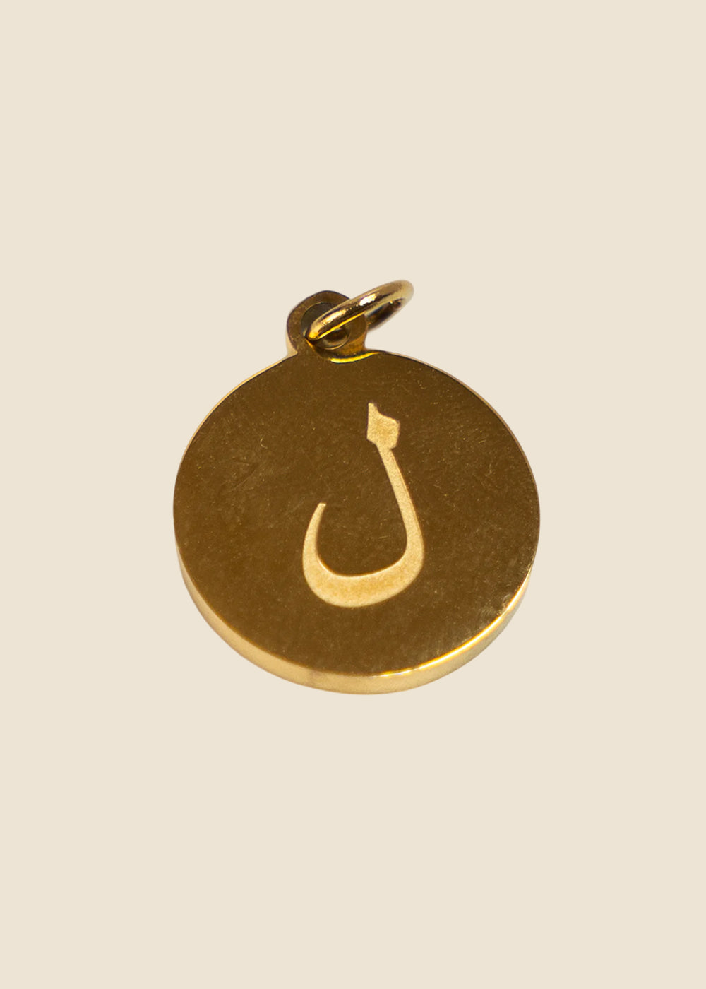 L: Gold Arabic Letter L Charm for Eli & Kai leather journals