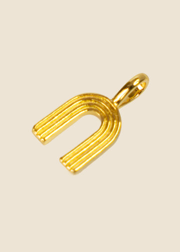 Gold Arch Charm for Eli & Kai leather journals