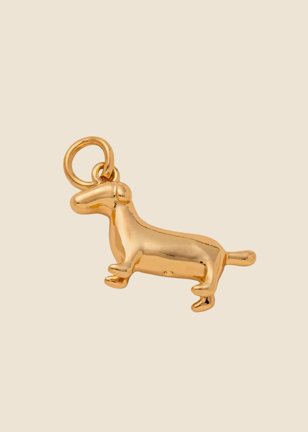 Gold Dog Charm for Eli & Kai leather journals