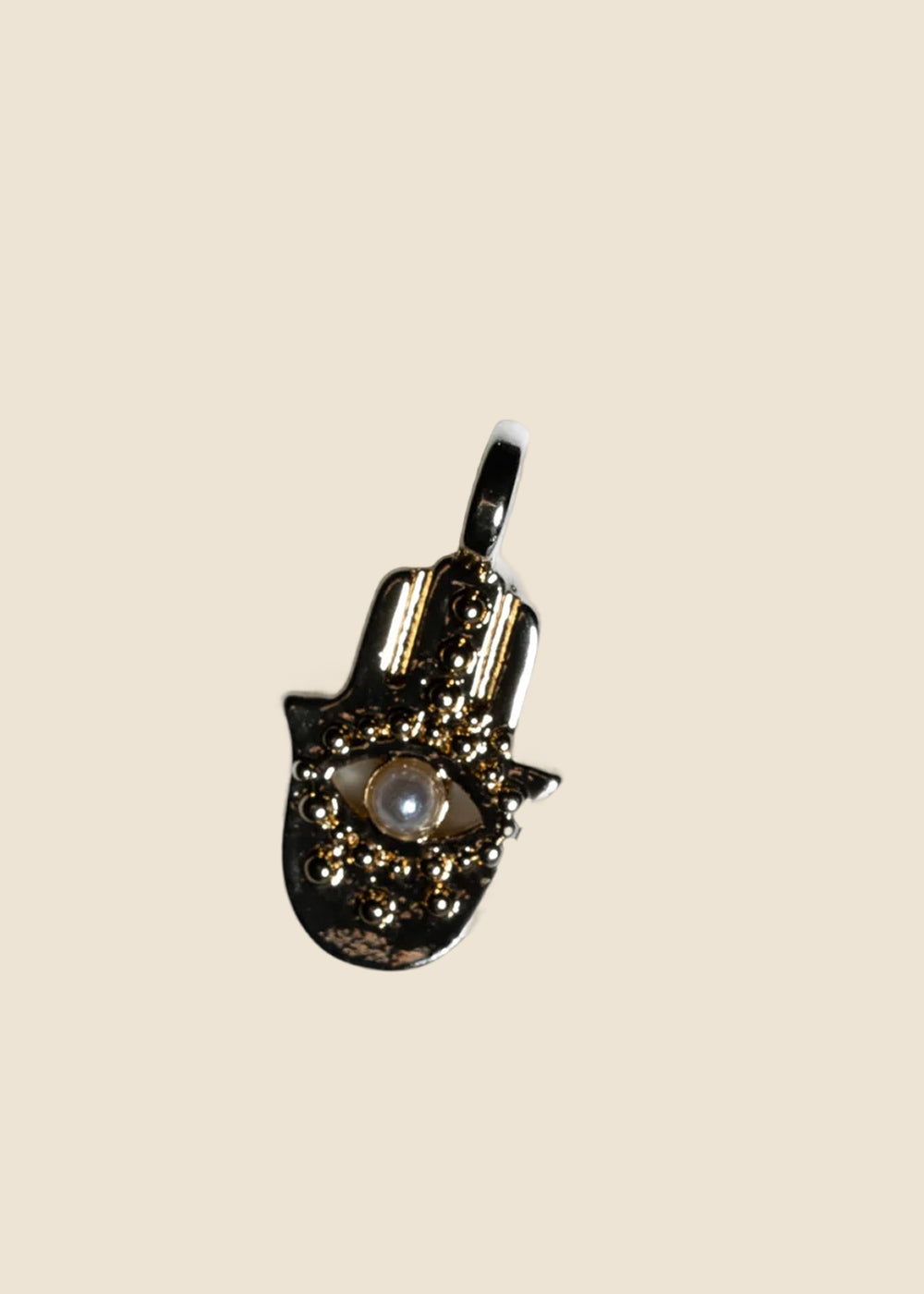 Hand With Pearl Charm for Eli & Kai leather journals