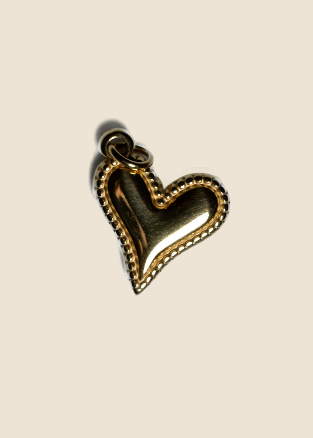 Gold Heart Animated Charm for Eli & Kai leather journals