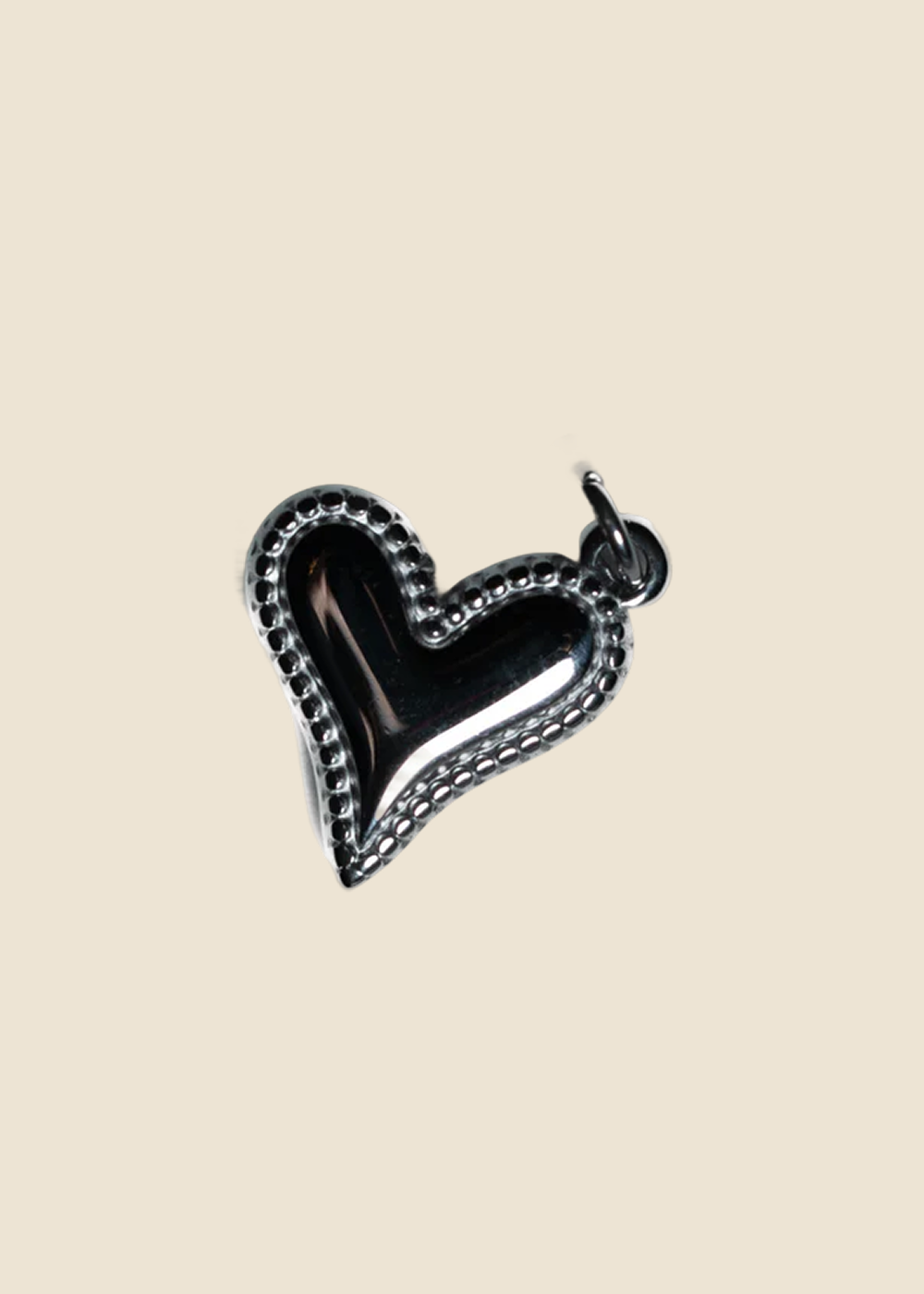 Silver Heart Animated Charm for Eli & Kai leather journals