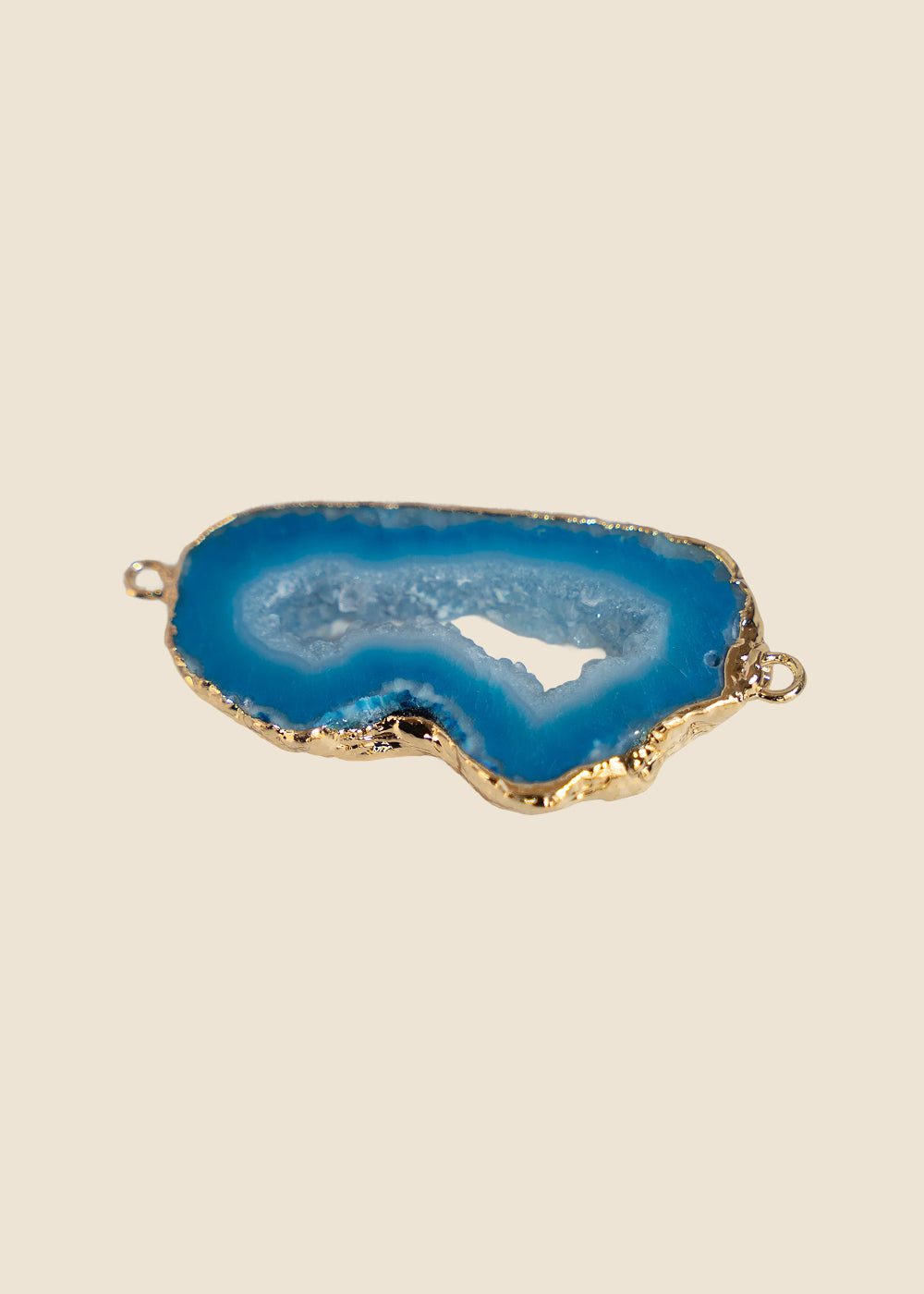 Blue Agate Link Charm for Eli & Kai leather journals
