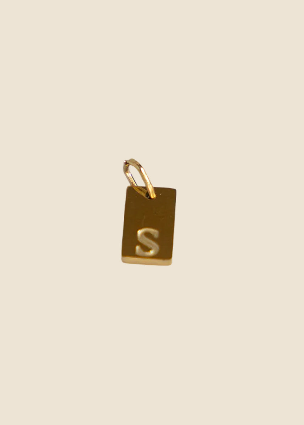 Letter S Tag Charm for Eli & Kai leather journals