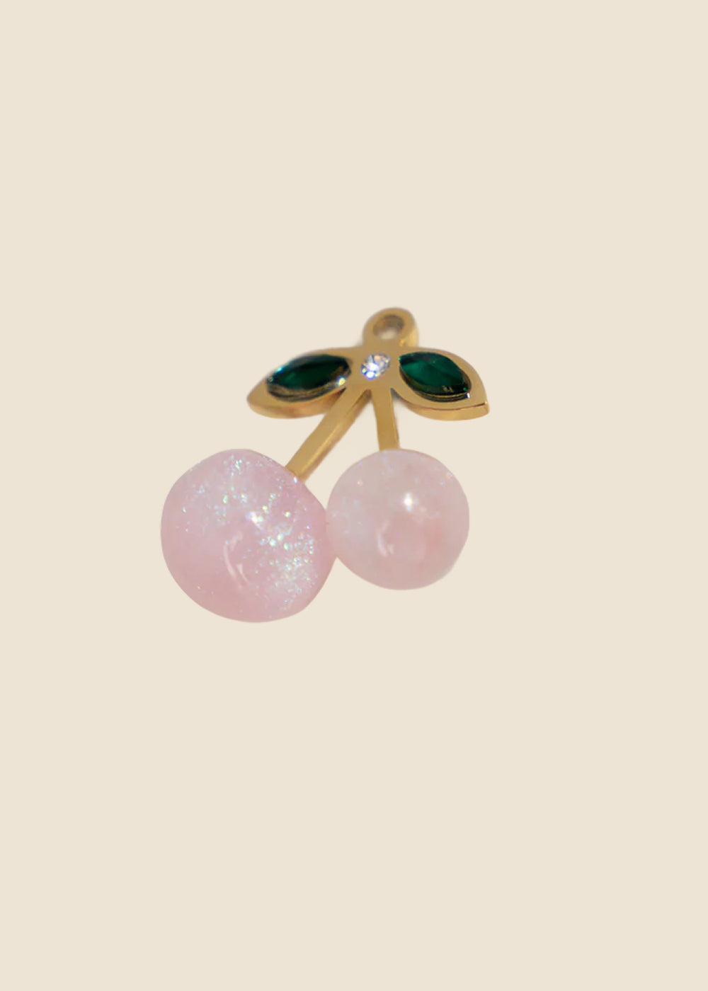 Light Pink Cherry Charm for Eli & Kai leather journals