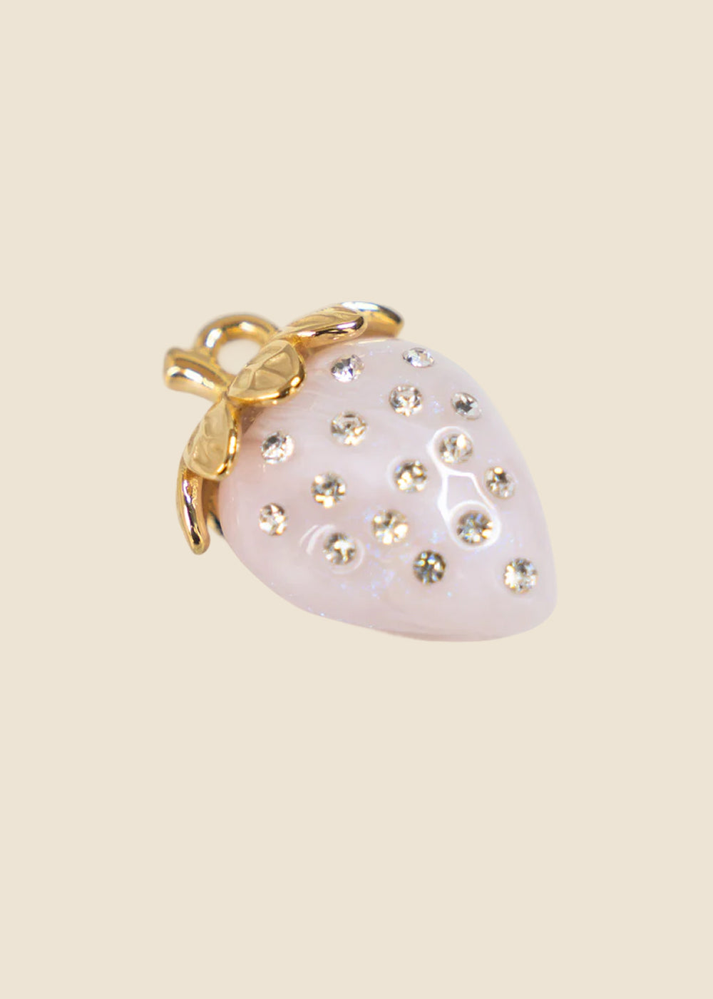 Light Pink Strawberry Charm for Eli & Kai leather journals