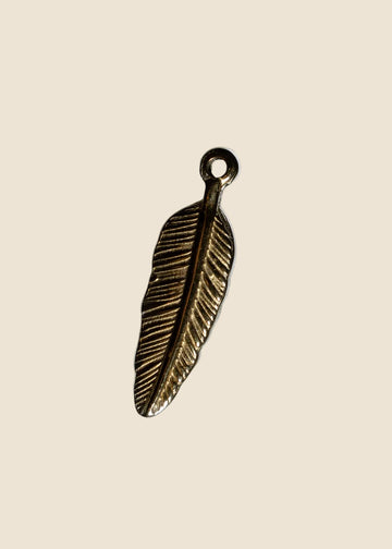 Mini Feather Charm for Eli & Kai leather journals