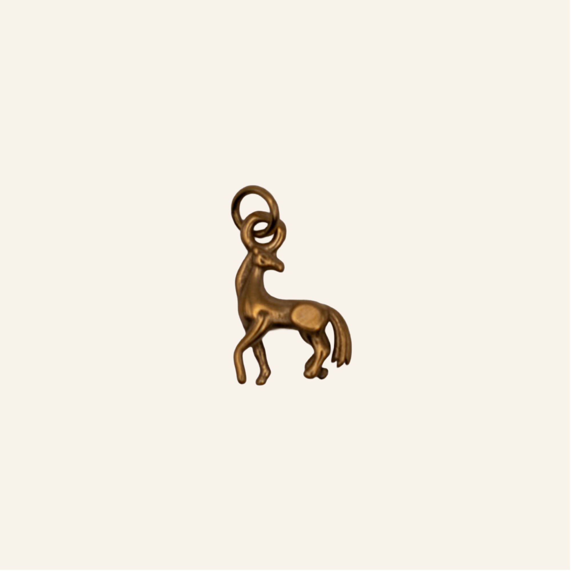 Golden Horse Charm