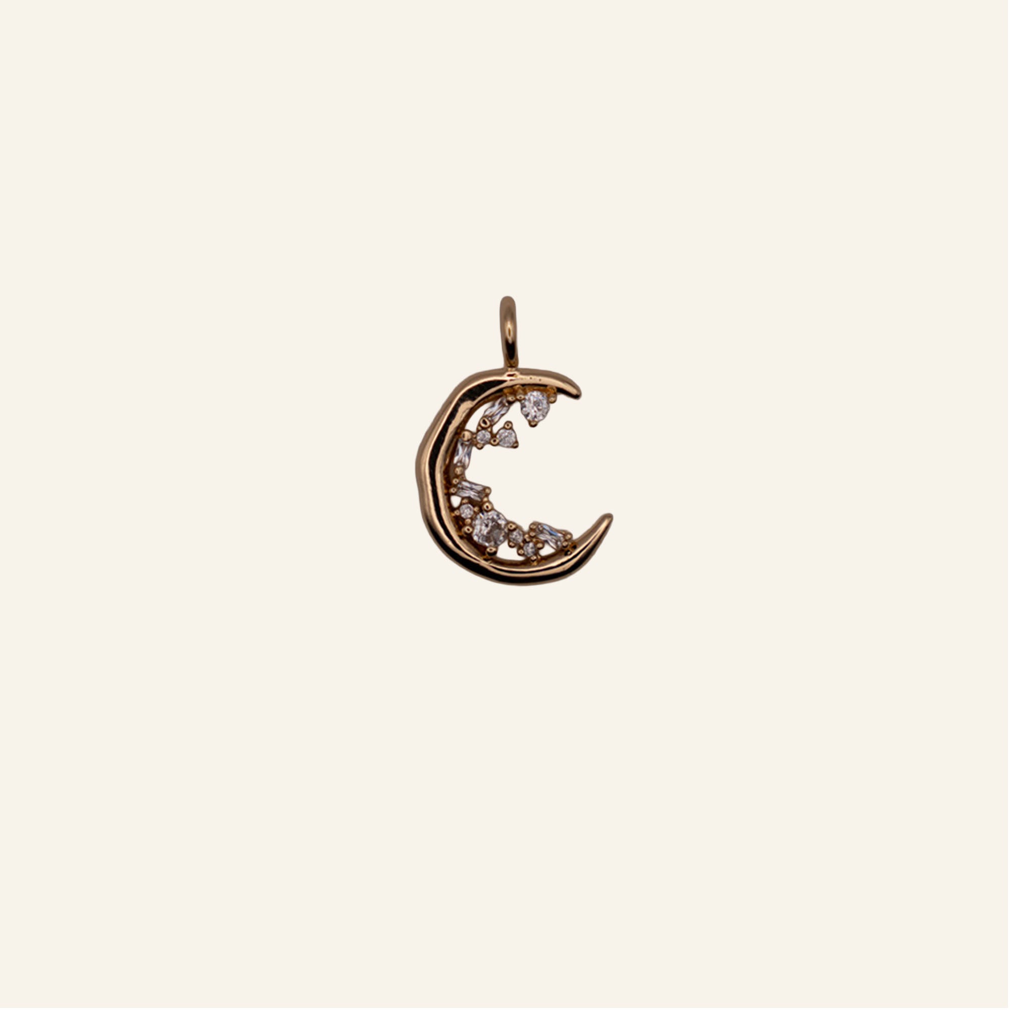 Moon with crystal stars
