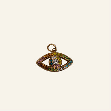 Rainbow Evil Eye Charm