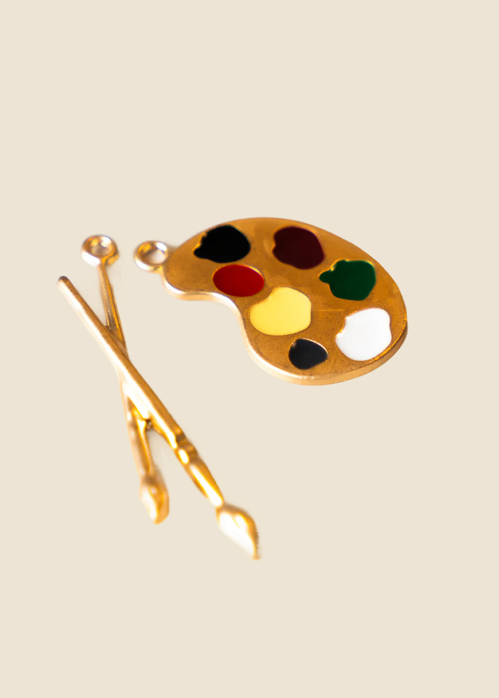 Paint Brushes Charm for Eli & Kai leather journals