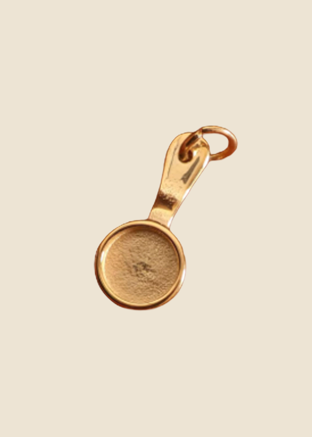 Gold: Pan Charm in Gold for Eli & Kai leather journals