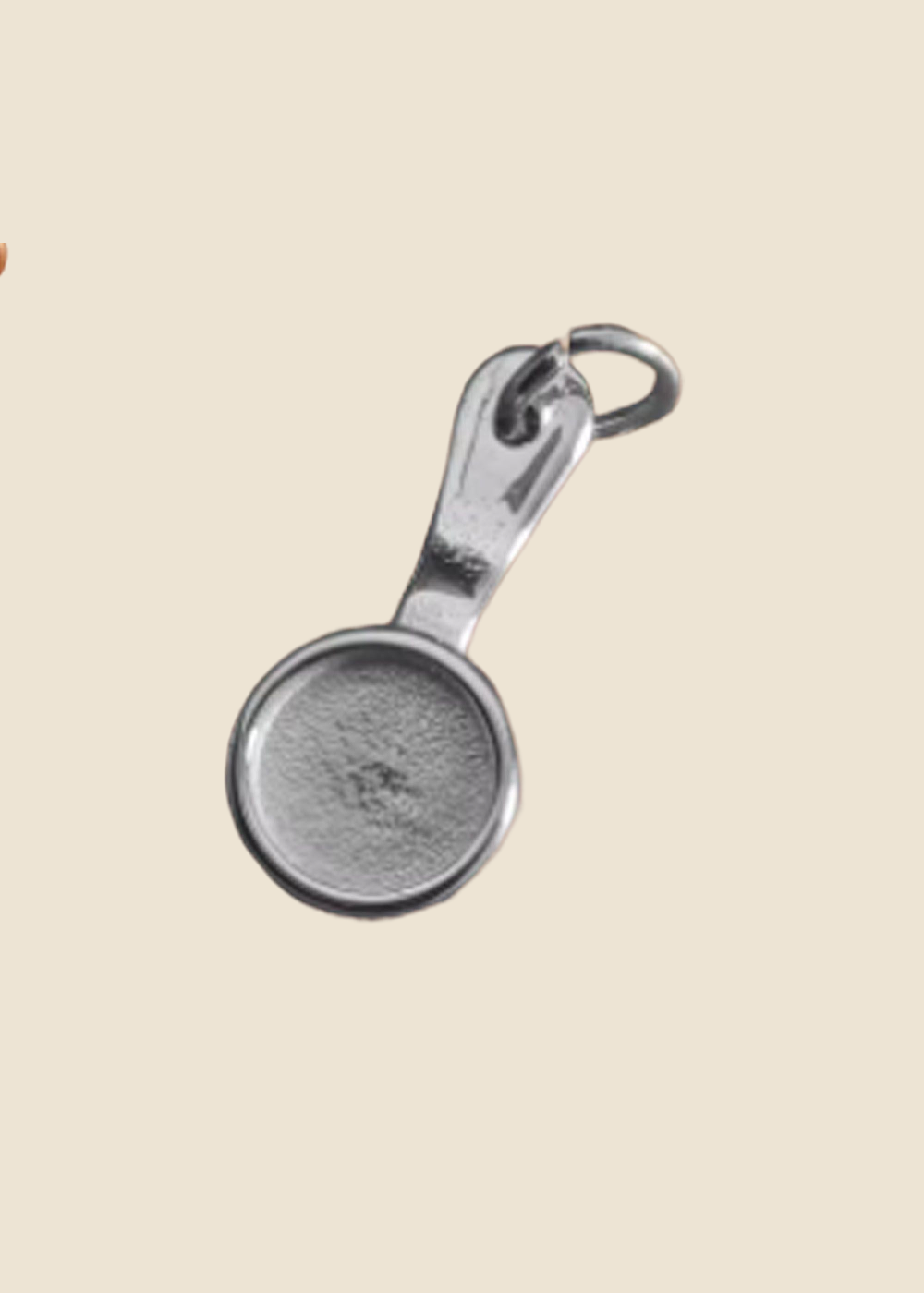 Silver: Pan Charm in Silver for Eli & Kai leather journals