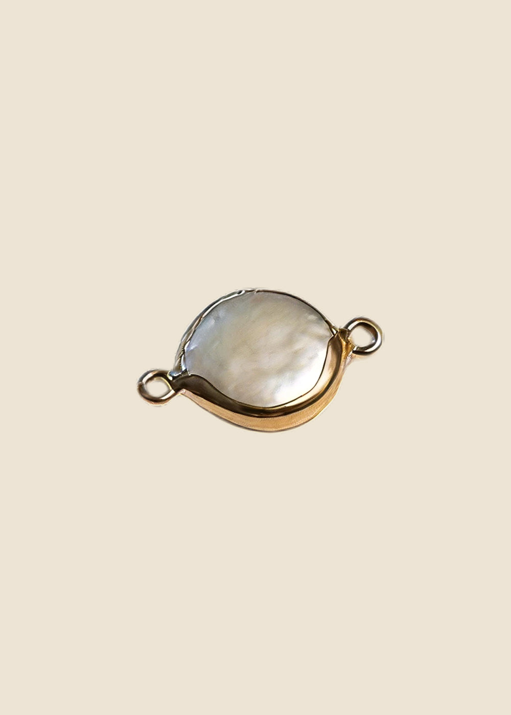 Pearl Link Charm for Eli & Kai leather journals