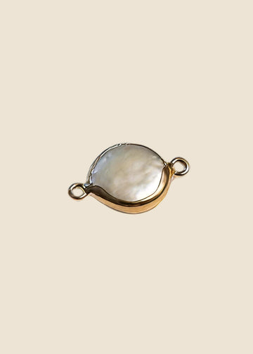Pearl Link Charm for Eli & Kai leather journals