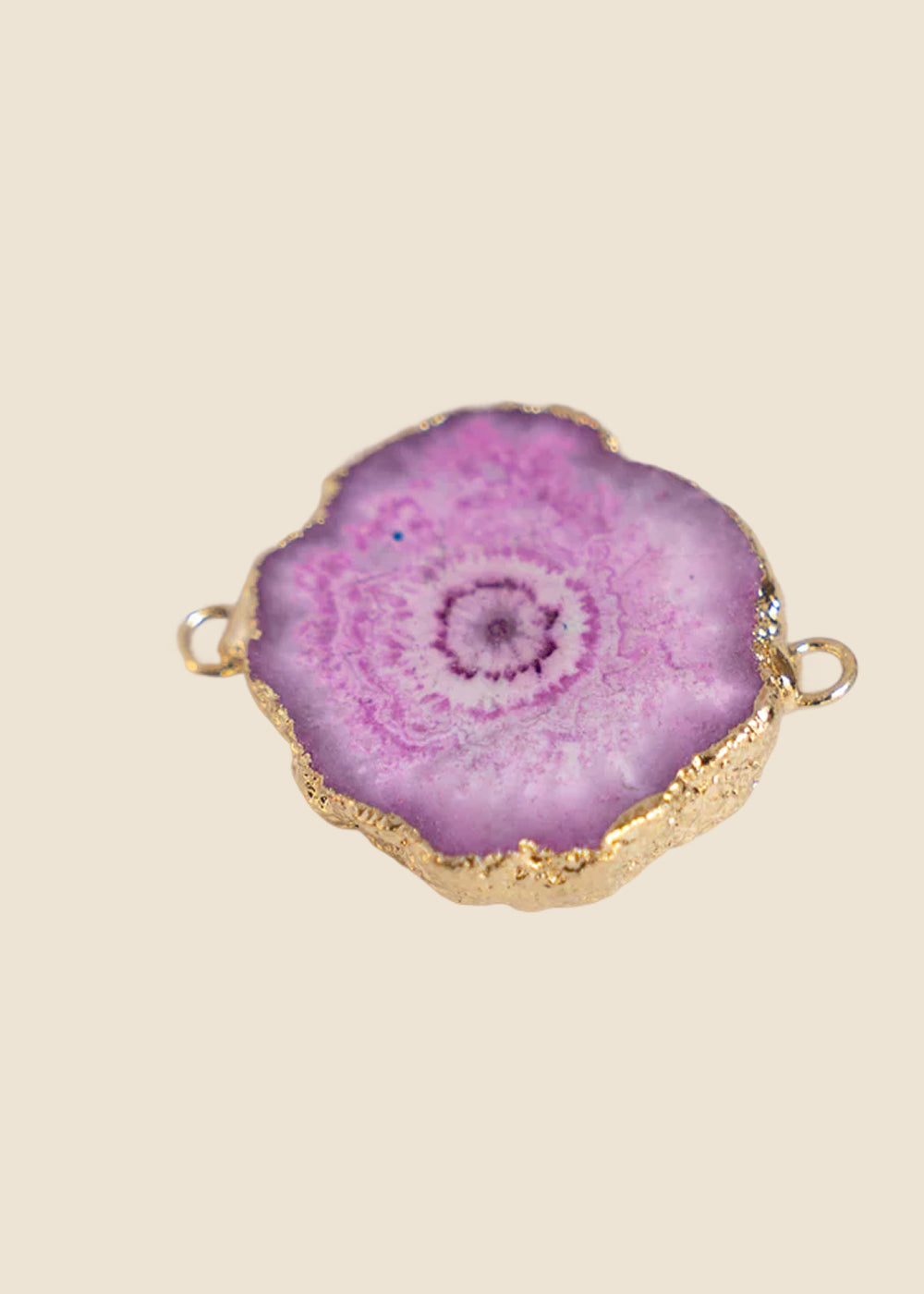 Pink Stone Link Charm for Eli & Kai leather journals