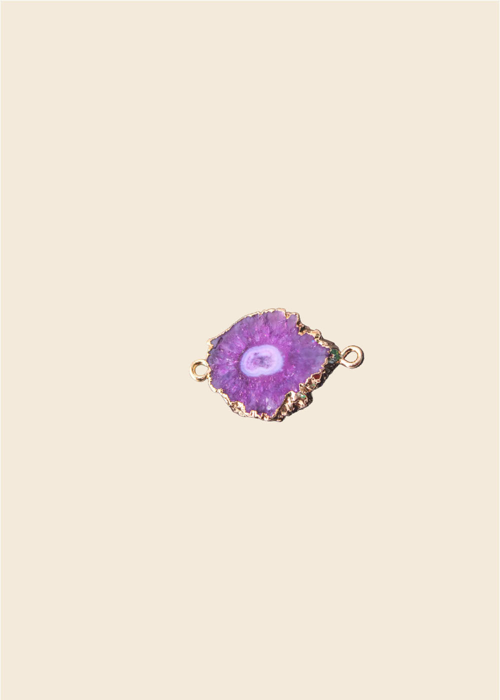 Purple Mini Stone Link – Gold