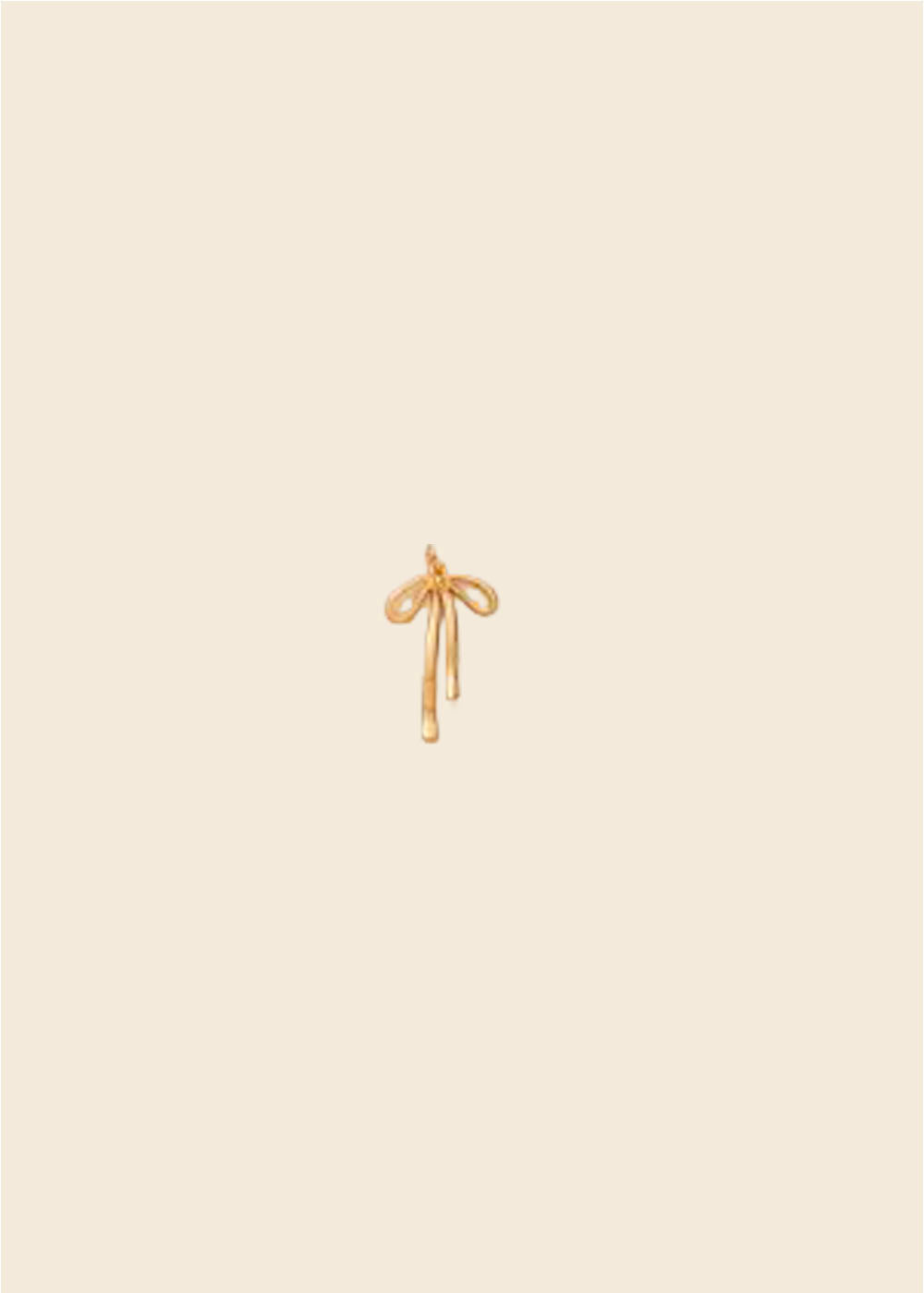 Mini Bow Charm – Gold