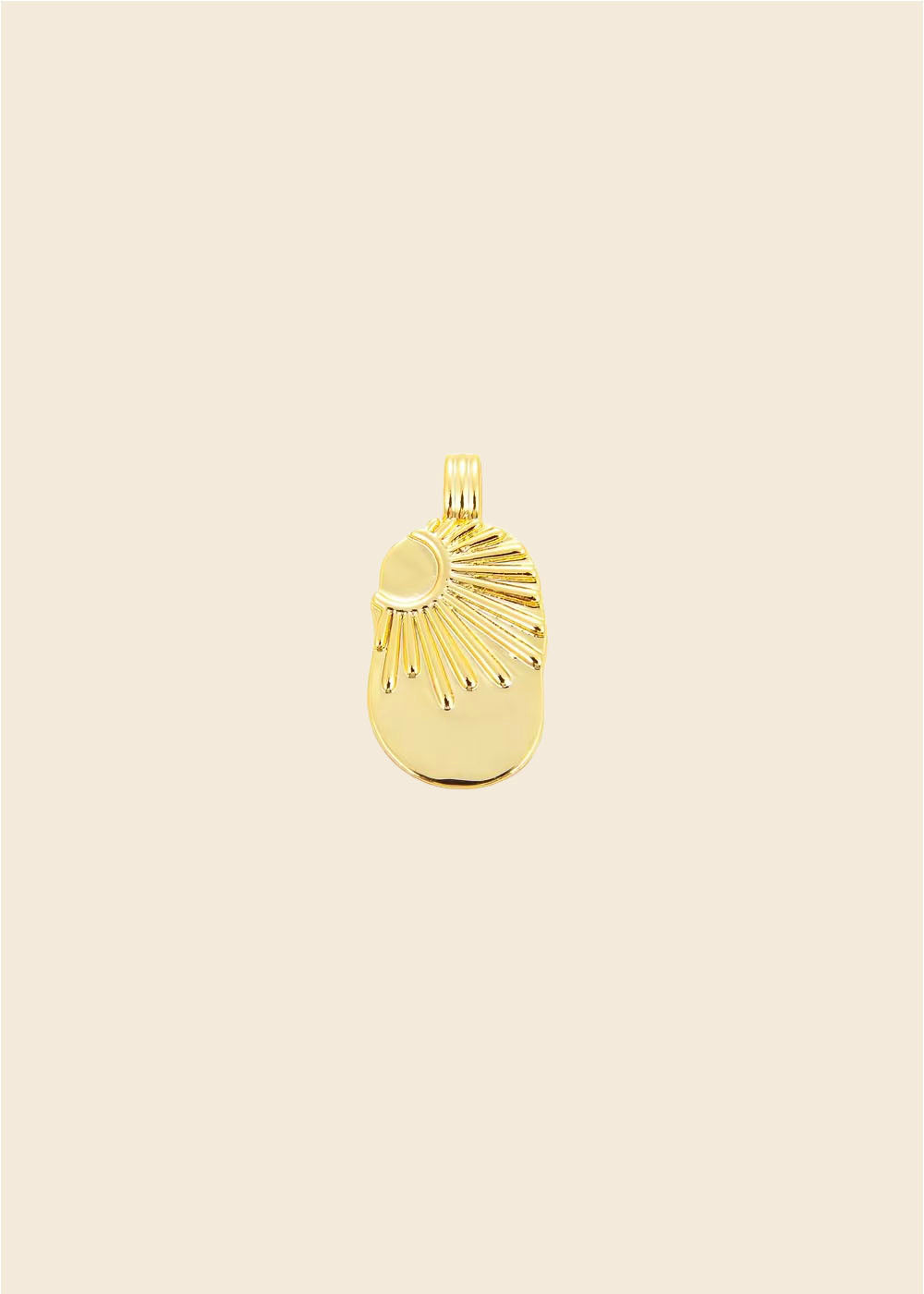 Sunrise Pendant Charm – Gold