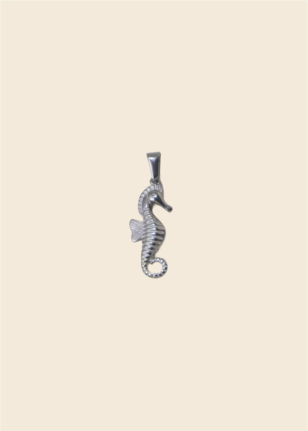 Seahorse Charm – Silver