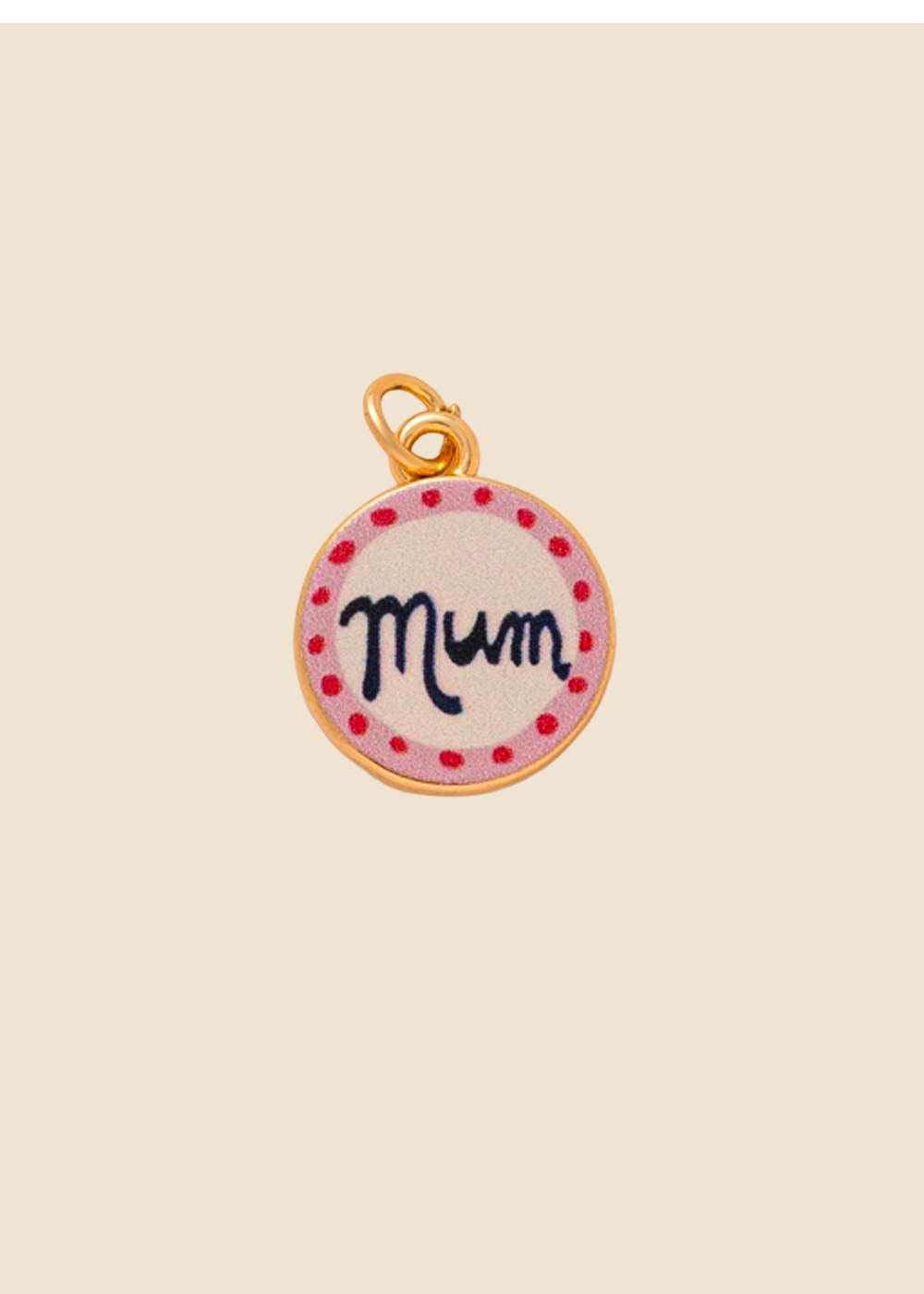 Mum Charm – Hand-Lettered Print & Gold