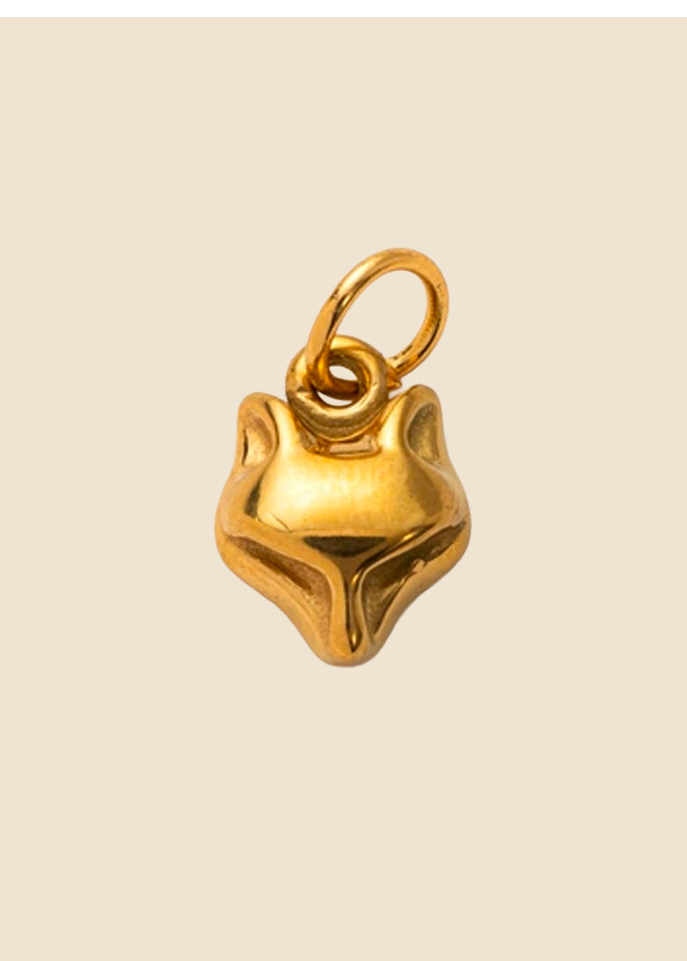 Fox Charm – Polished Gold